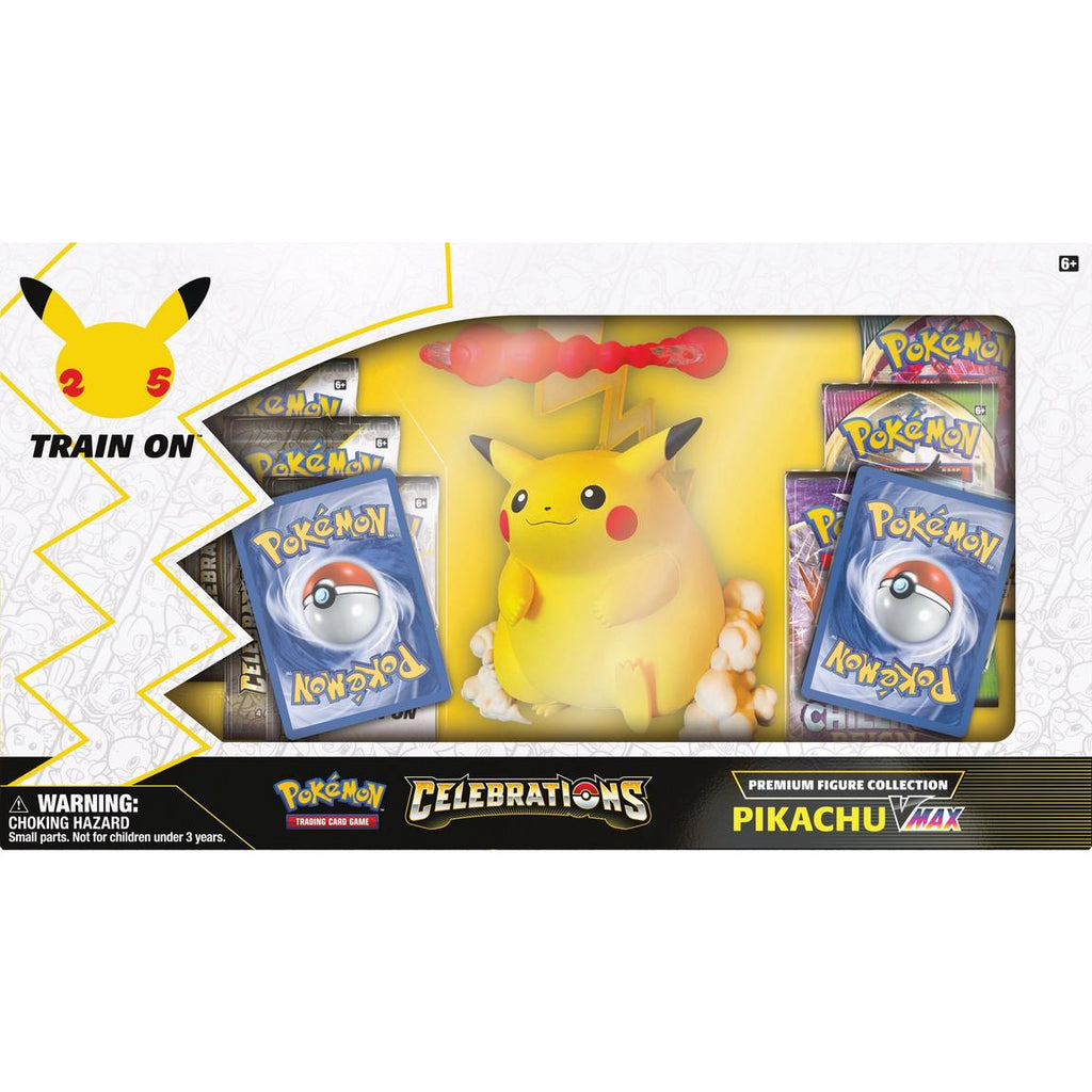  Pokémon 25th Anniversary Celebrations Zacian V + Zamazenta V +  2 Surprise Cards! : Toys & Games