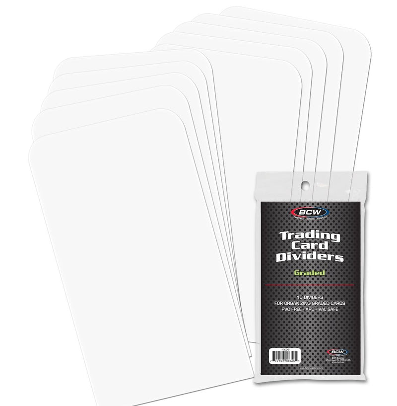 BCW Trading Graded Card Divider: White