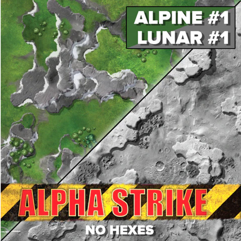 BattleTech: Alpha Strike - Alpine #1/Lunar #1 Hexless Battlemat