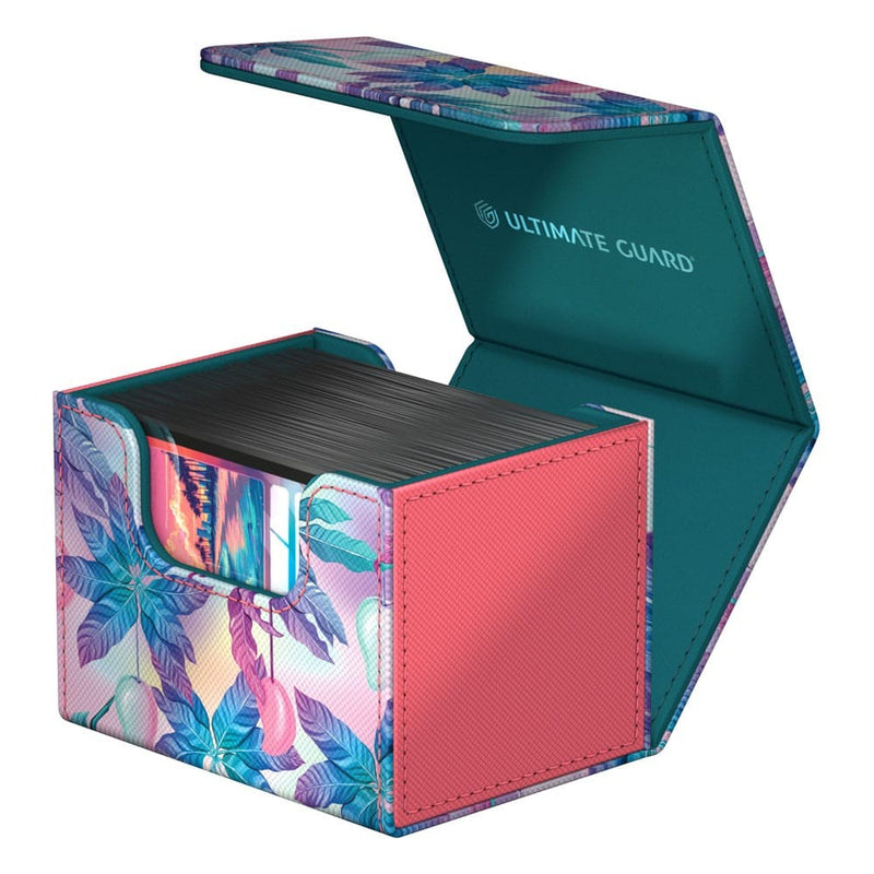 Ultimate Guard Sidewinder Deck Box - Floral Places II - Miami Pink (100+)