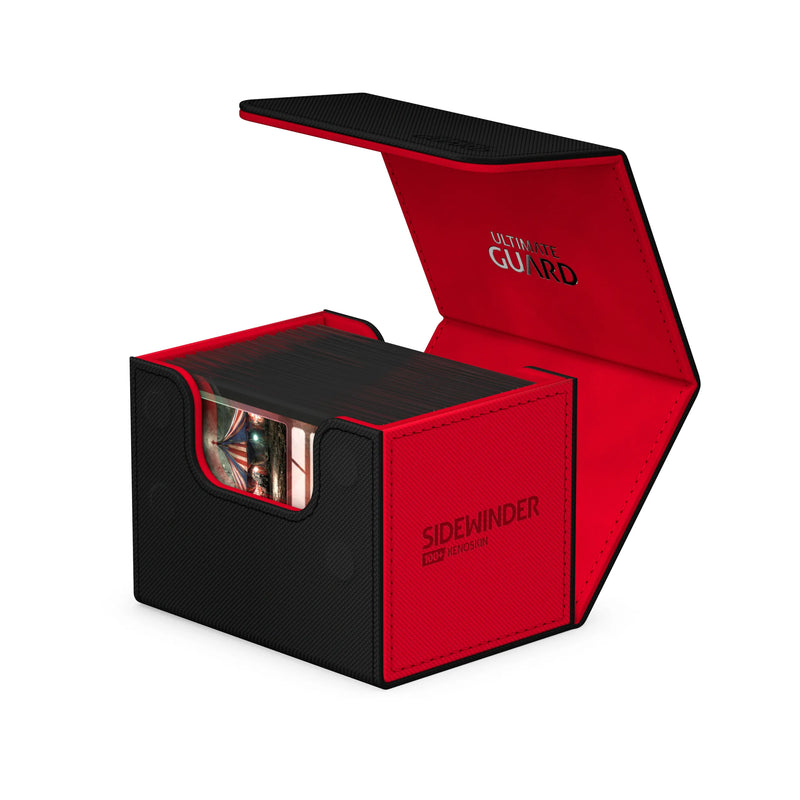 Ultimate Guard Sidewinder Synergy Deck Box - Black/Red (100+)