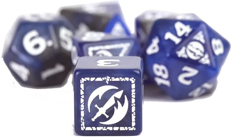 Sirius Dice: D&D Adventure Set - Fighter (Blue)