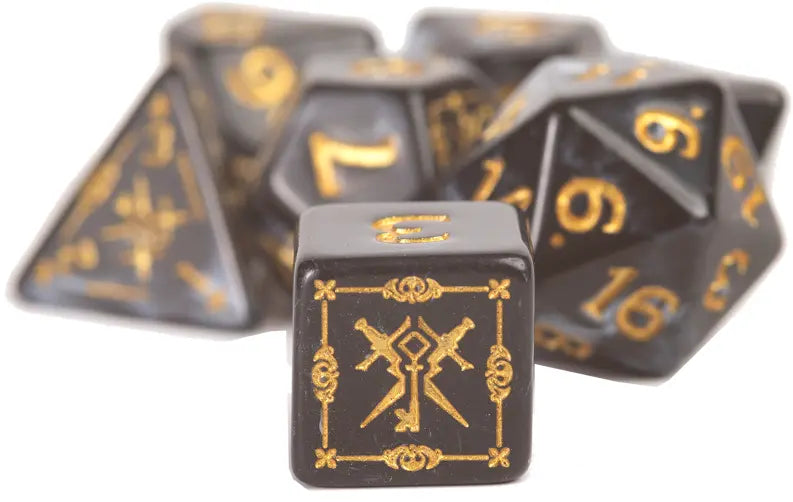 Sirius Dice: D&D Adventure Set - Rogue (Black)