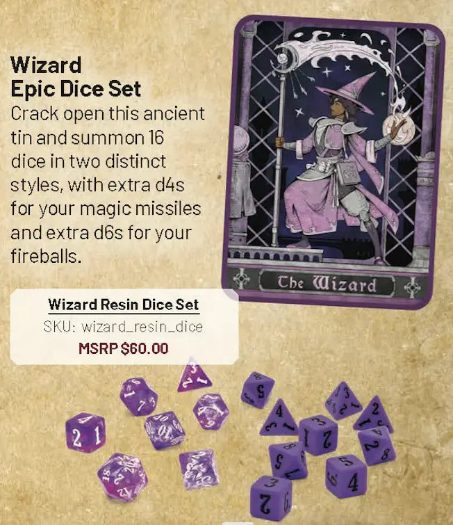 Beadle & Grimm's Epic Dice Sets - Wizard