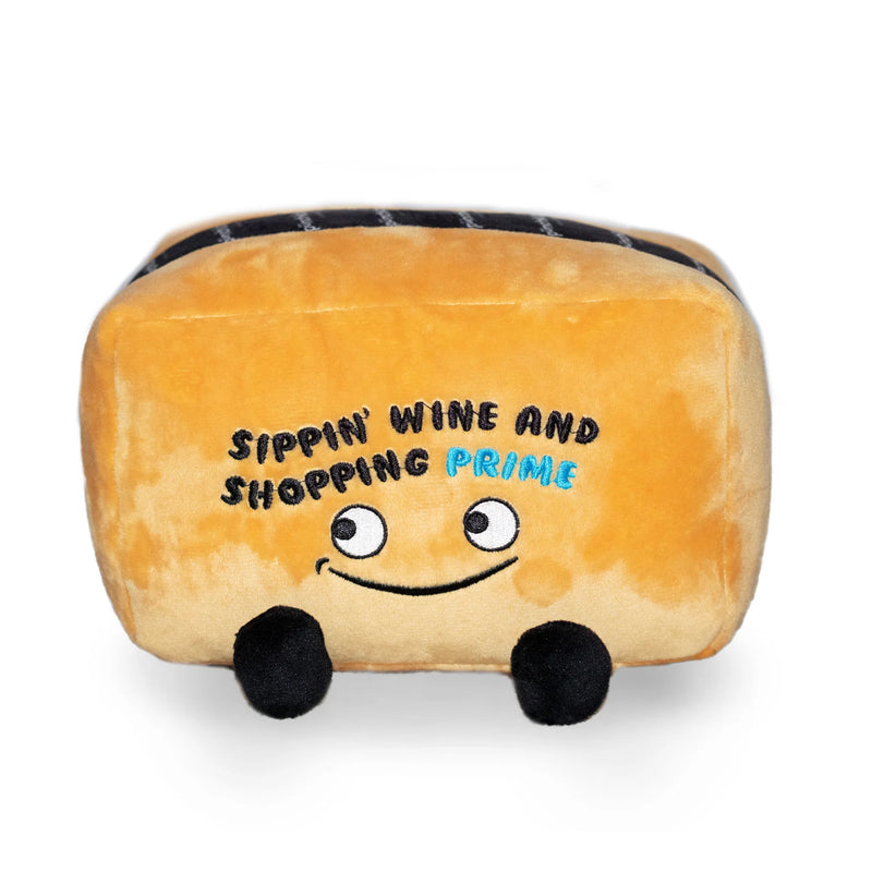 Punchkins "Sippin' Wine and Shopping Prime" Plush Amazon Box