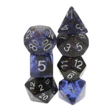 Clear Night Sky RPG Dice Set