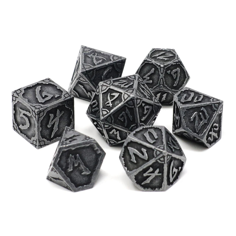 Die Hard Dice 7 Die Dice Set: Dark Iron Hexbreaker