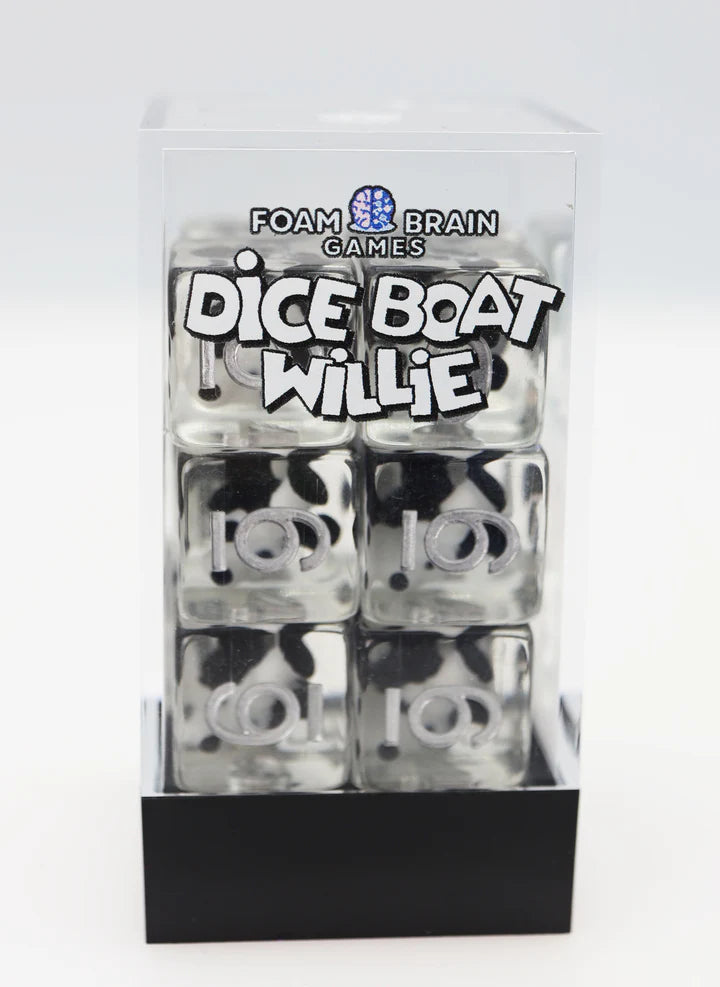 Foam Brain Games: 12 Piece D6's - Dice Boat Willie Mickey