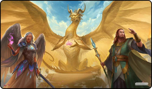 Gamermats Playmat - Gold Lotus Dragon