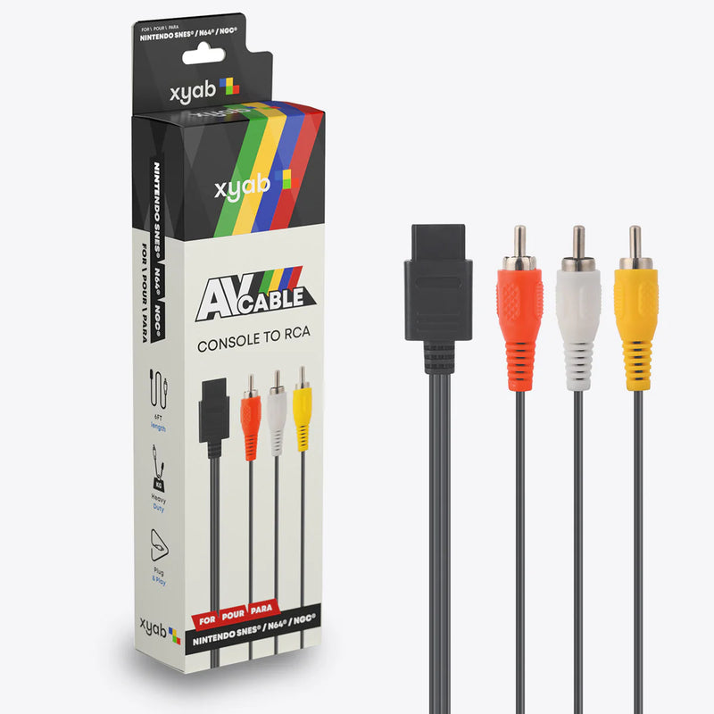 XYAB SNES/N64/Gamecube AV Composite Cable