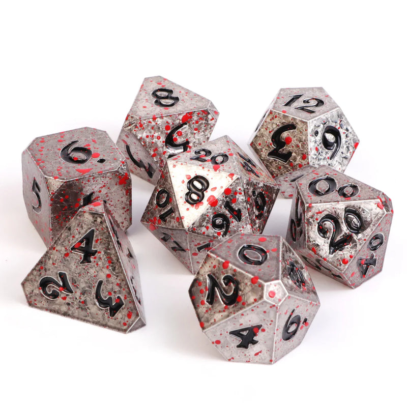 Die Hard Dice 7 Die Dice Set: Bloody Starrazor