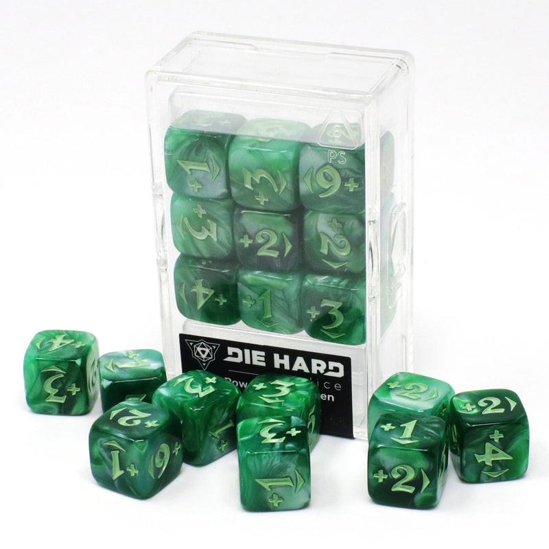 Die Hard Dice Spindown Counters - Plus Power Pack - Green