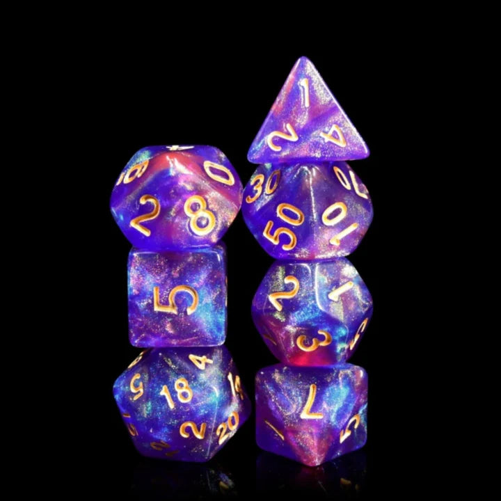 Blue Enchantress RPG Dice Set