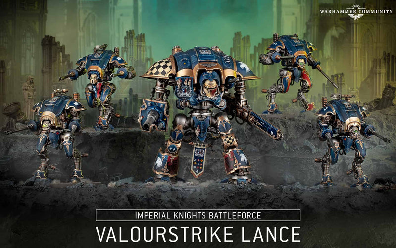 Warhammer 40k: Imperial Knights Valourstrike Lancee - Battleforce Box Set (PRE-ORDER)