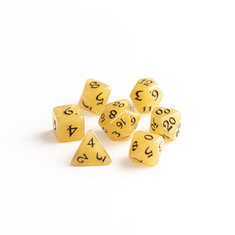 Die Hard Dice 7pc RPG Set - Whipped Honey