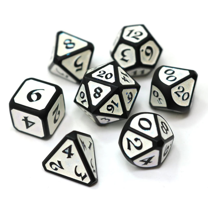 Die Hard Dice 7 Die Metal Dice Set: Mythica - Dreamscape Frostfell