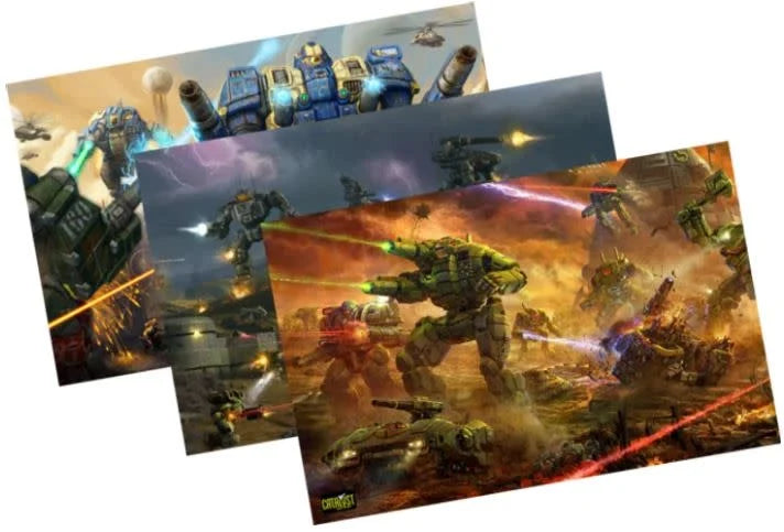 Battletech Mercenaries Kickstarter Exclusive Poster Set