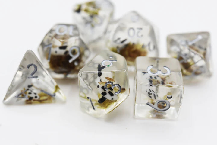 Black Koi Fish RPG Dice Set