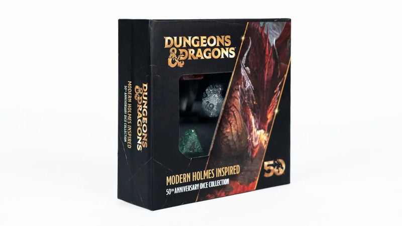 FanRoll D&D 50th Anniversary Modern Holmes Inspired Dice Set