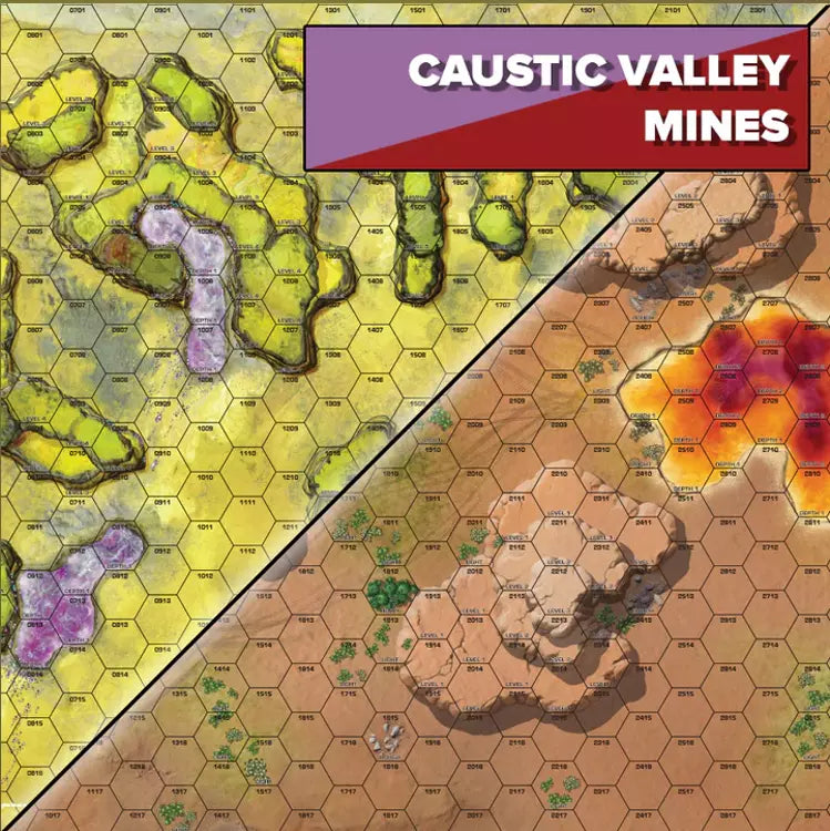 BattleTech - Alien Worlds: Caustic Valley / Mines Battlemat