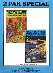 2 Pak Special: Dungeon Master / Creature Strike - Atari 2600