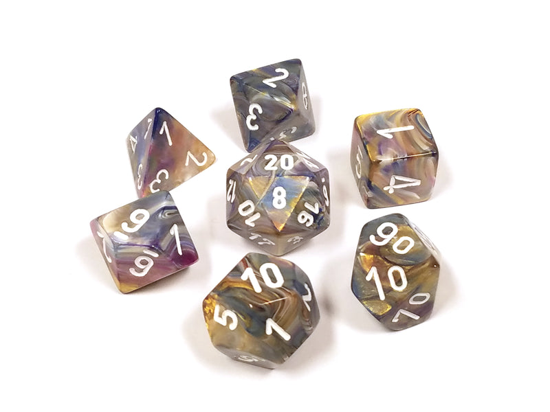 Chessex Festive: Carousel/White 7 Dice Set