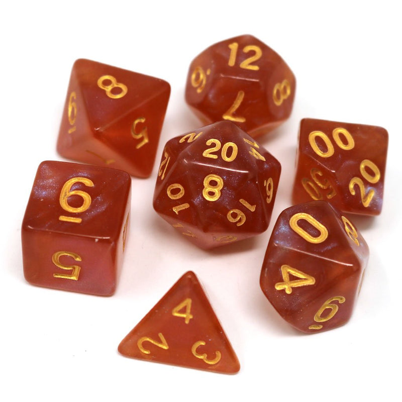 Die Hard Dice 7 Die RPG Dice Set: Autumn Equinox