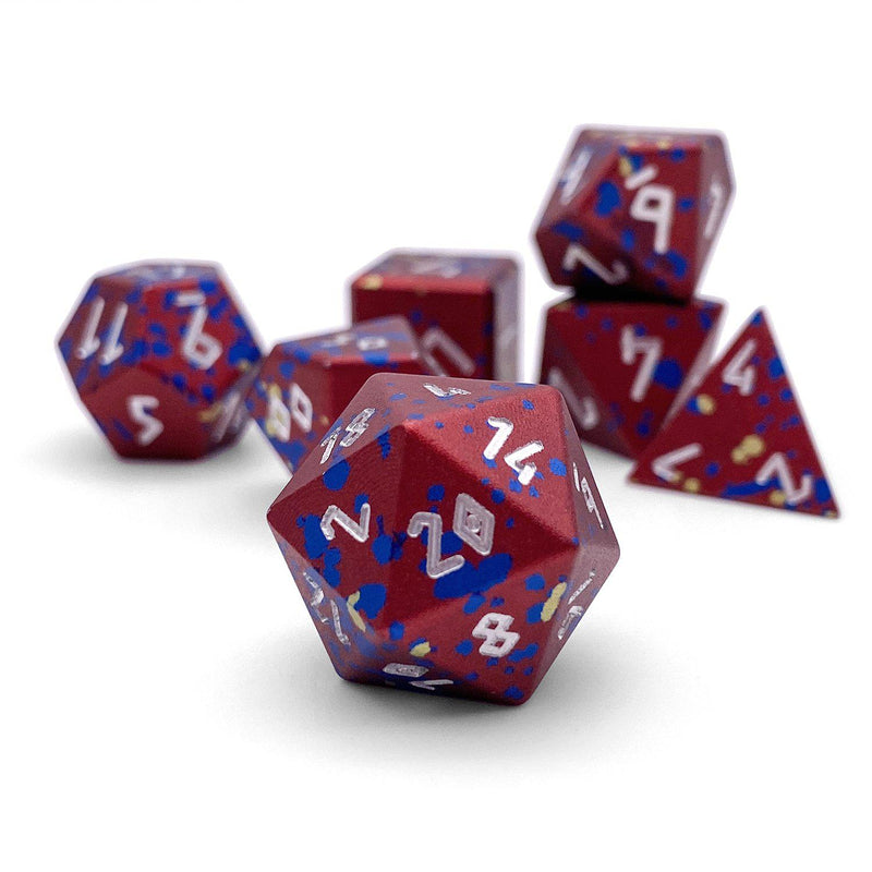 Norse Foundry 7 Die Aluminum Wonderous Dice Set: Barbarian's Rage