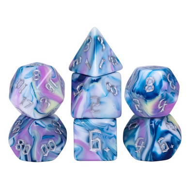 Blooming Violets RPG Dice Set