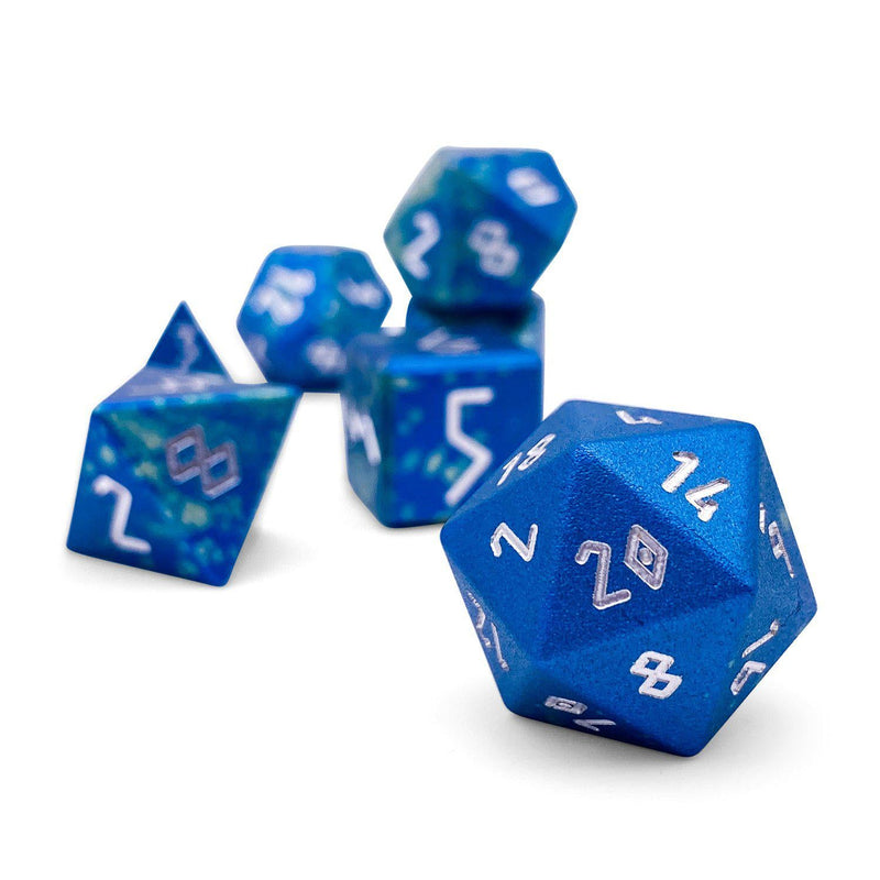 Norse Foundry 7 Die Aluminum Wonderous Dice Set: Bullywug