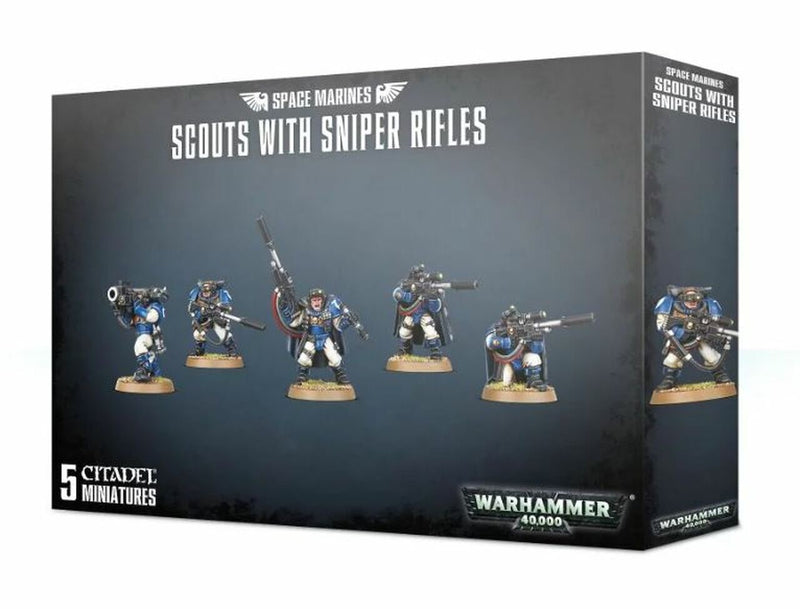 Warhammer 40,000 Space Marines Scouts with Sniper Rifles