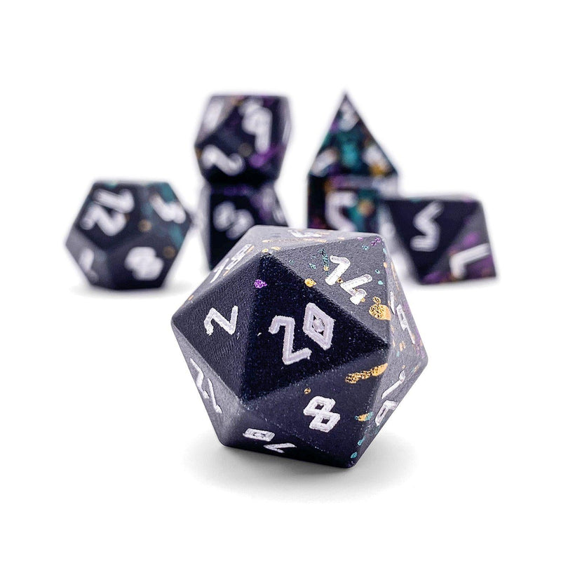 Norse Foundry 7 Die Aluminum Wonderous Dice Set: Court Jester