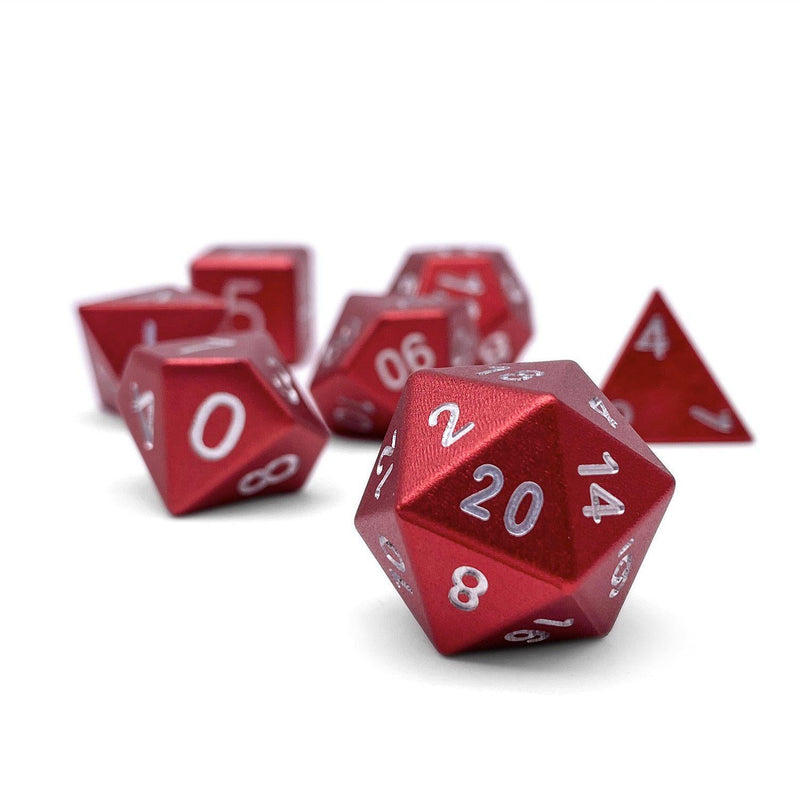 Norse Foundry 7 Die Aluminum Dice Set: Devil's Red