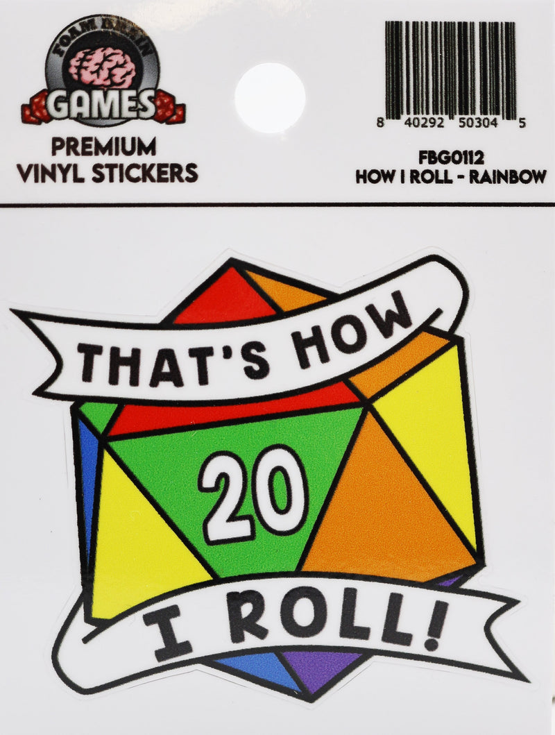 That's How I Roll Sticker - Rainbow Pride