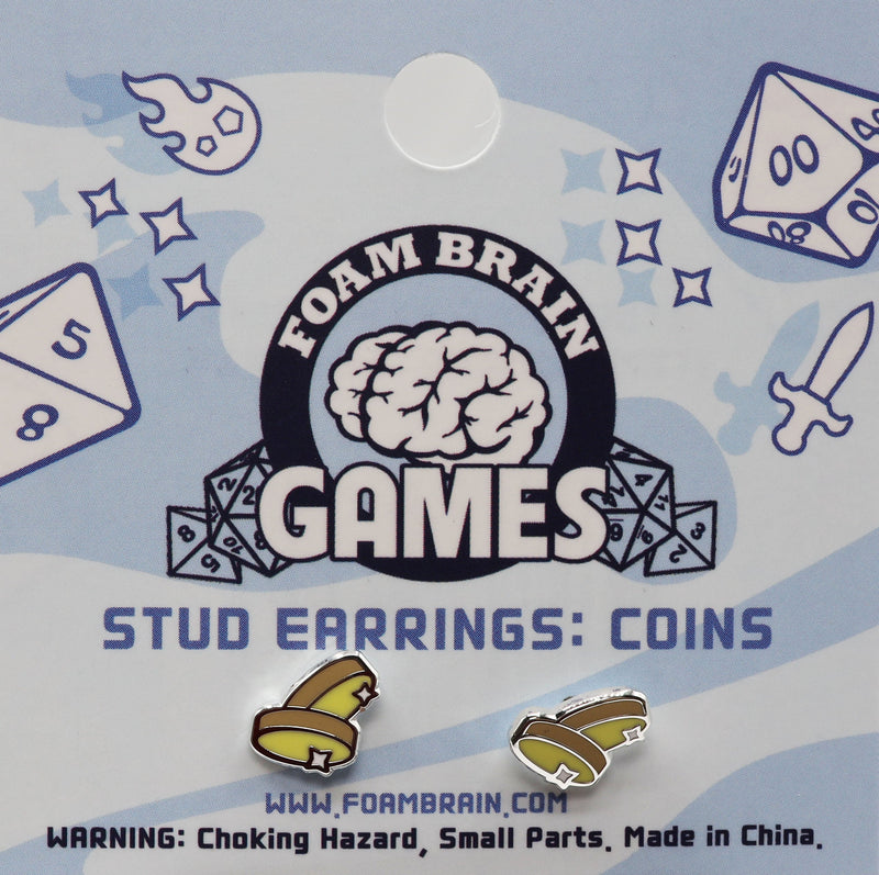 Stud Earrings: Coins