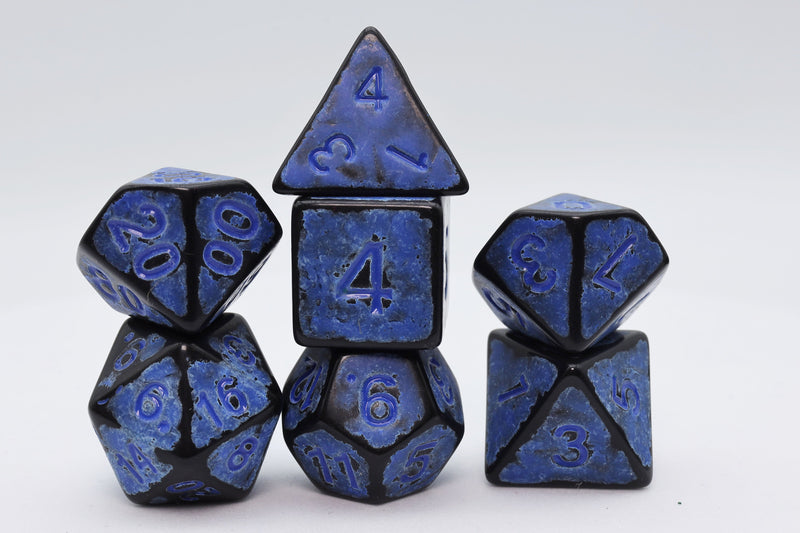 Timeworn Blue RPG Dice Set