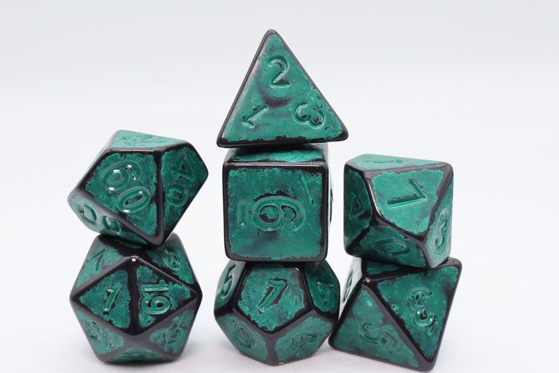 Timeworn Green RPG Dice Set