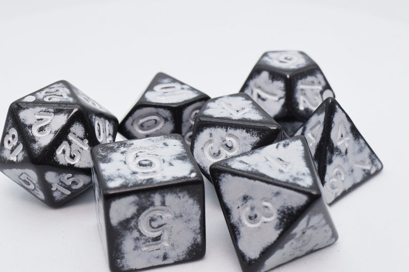 Timeworn White RPG Dice Set