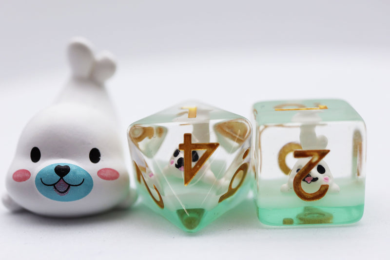 White Seal RPG Dice Set