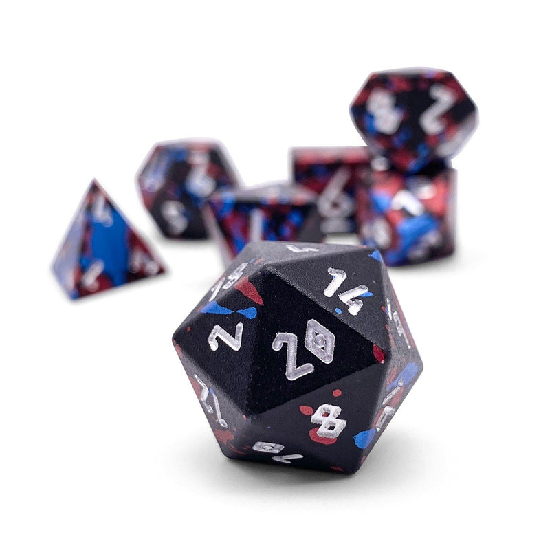 Norse Foundry 7 Die Aluminum Wonderous Dice Set: Dark Circus