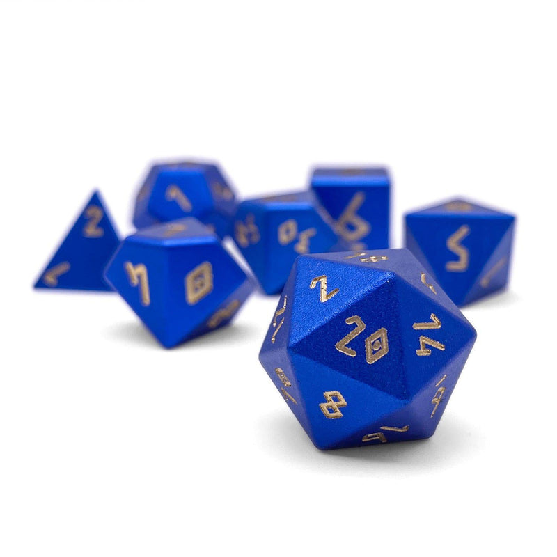 Norse Foundry 7 Die Aluminum Dice Set: Orb of Thunder Wave