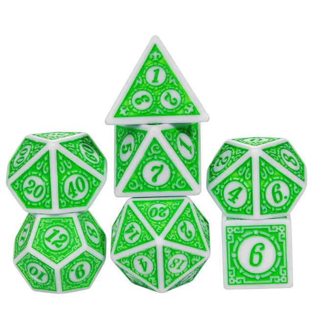 Motif: Leafy RPG Dice Set