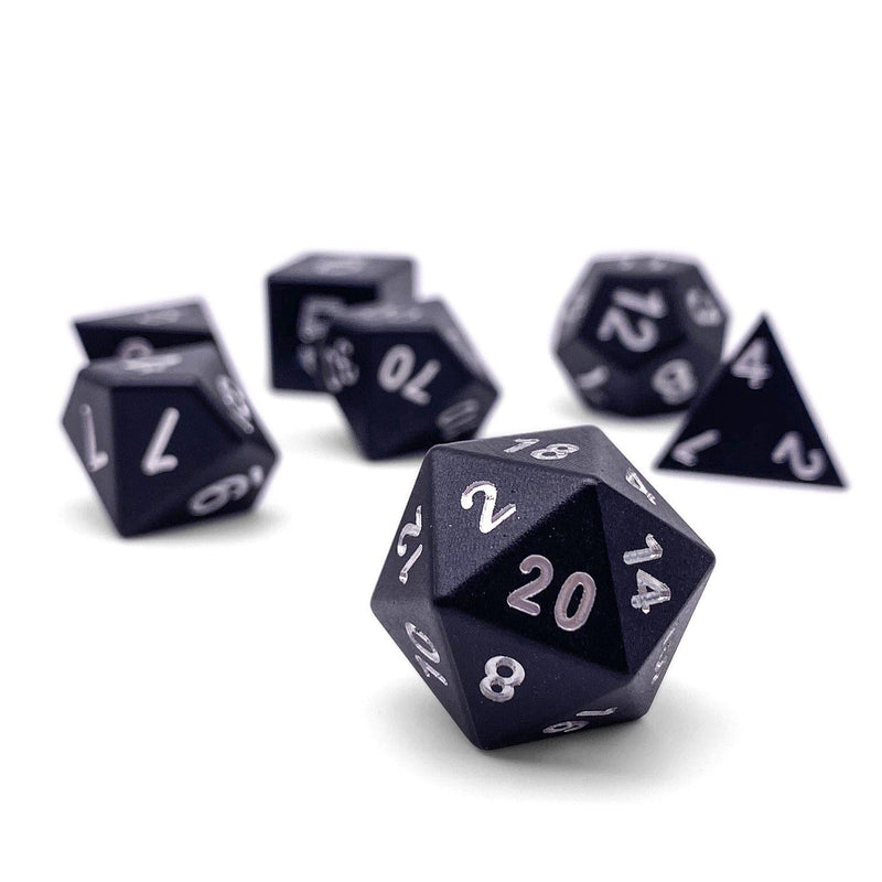 Norse Foundry 7 Die Aluminum Dice Set: Night Black