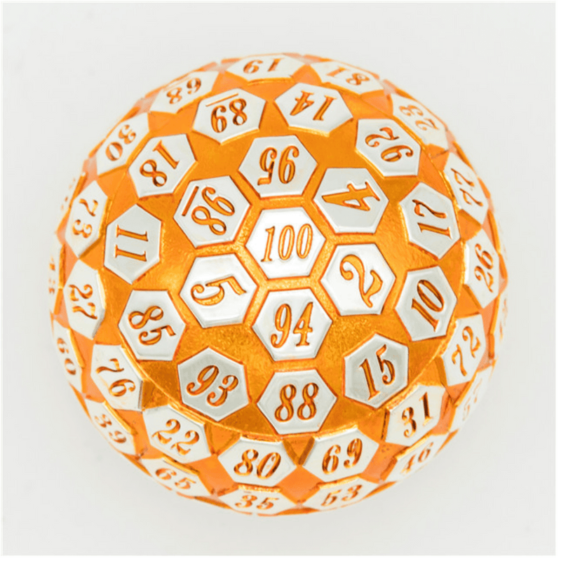 45mm Metal D100 - Orange & Silver