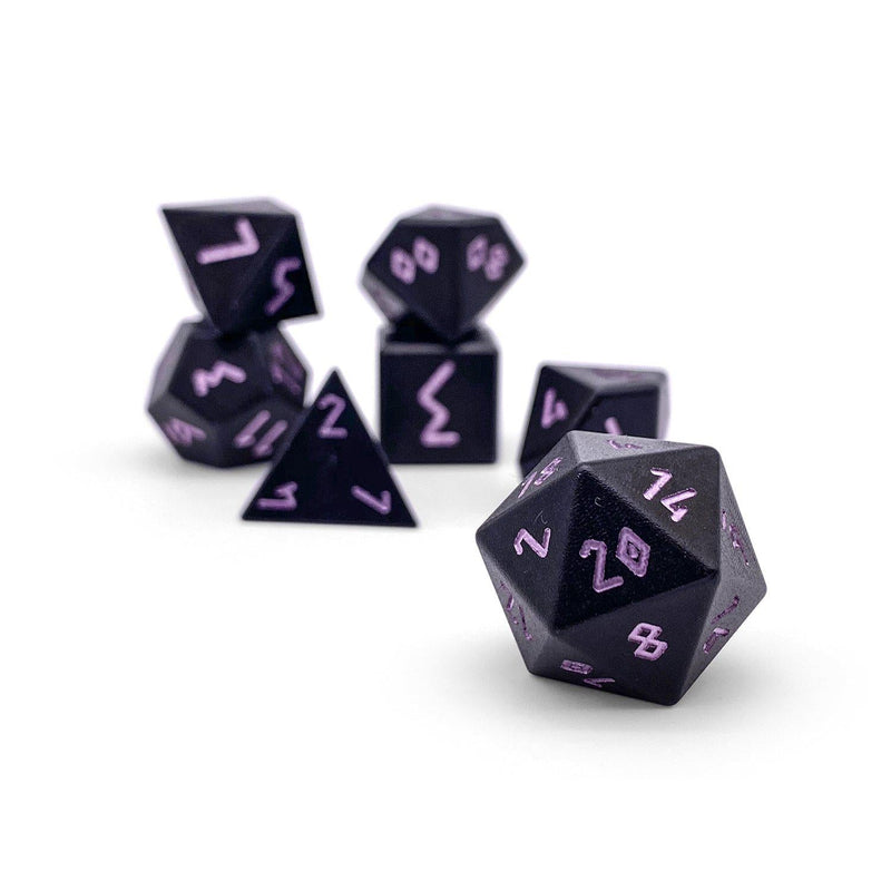 Norse Foundry 7 Die Aluminum Dice Set: Orb of Paralysis