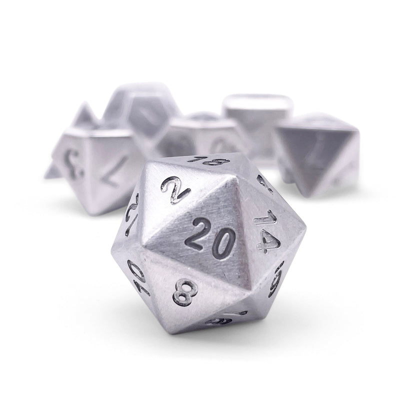 Norse Foundry 7 Die Aluminum Dice Set: Pure Aluminum