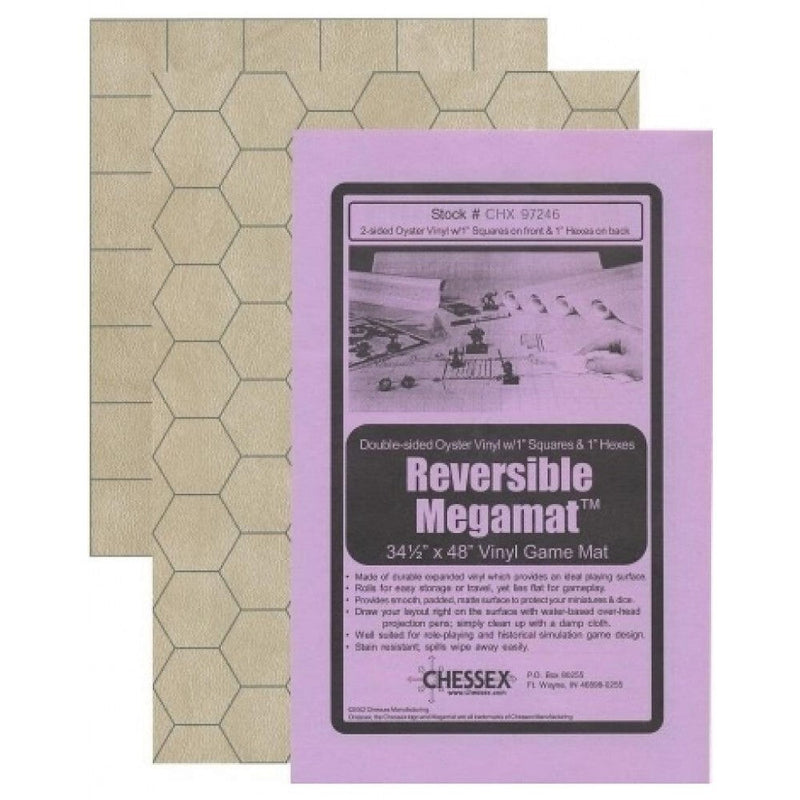 Chessex Reversible Factory Second Megamat - 1" Square/Hex