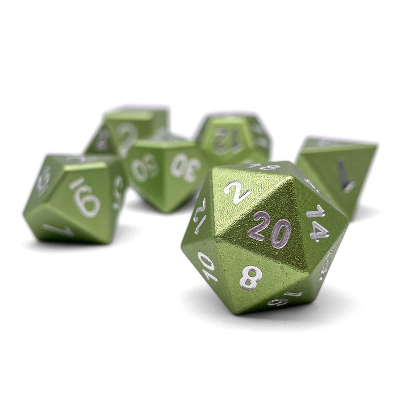 Norse Foundry 7 Die Aluminum Dice Set: Ranger Green