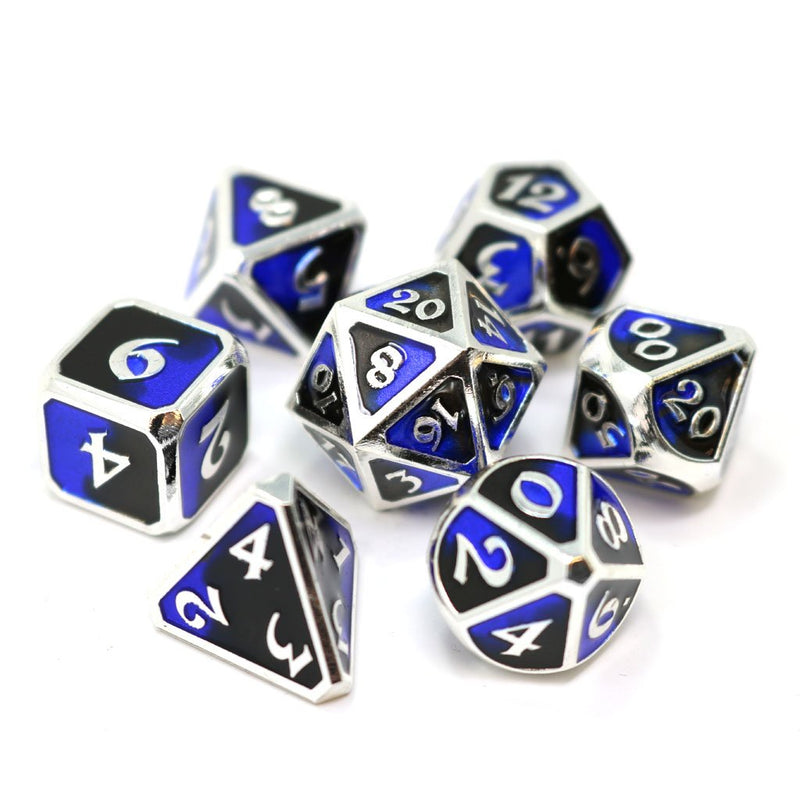 Die Hard Dice 7 Die Metal Dice Set: Dark Arts Riptide