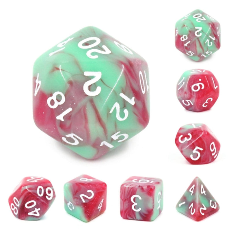 Strawberry Creme RPG Dice Set